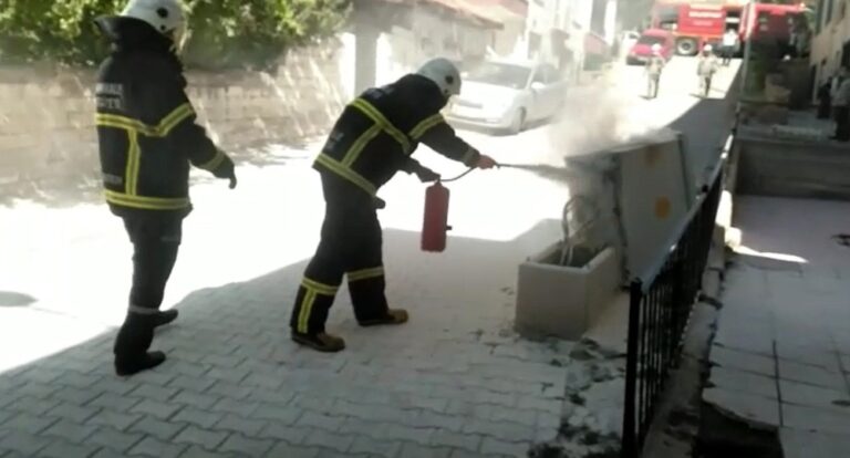 Trafoda çıkan yangın korkuttu