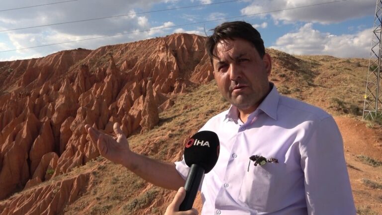 Kırıkkale’nin Hasandede ‘Peri Bacaları’