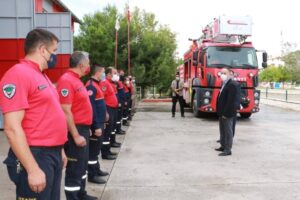 Kırıkkale Belediyesine 1,5 milyonluk itfaiye aracı hibe edildi