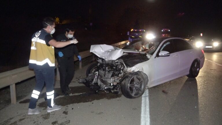 Otomobilin çarpması ile 200 metre sürüklenen yaya feci şekilde can verdi