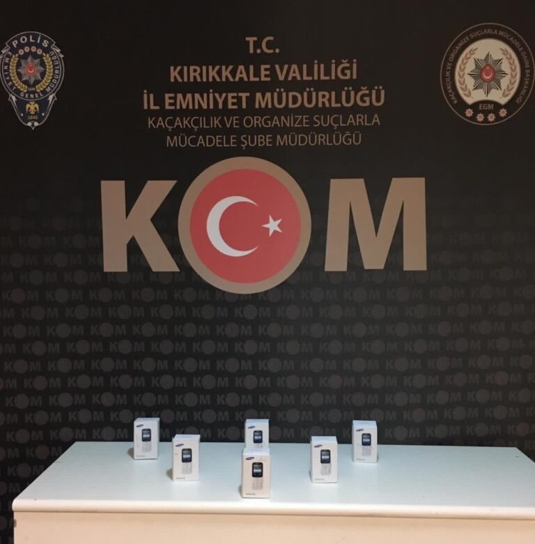 Kırıkkale’de 6 kaçak telefon ele geçirildi