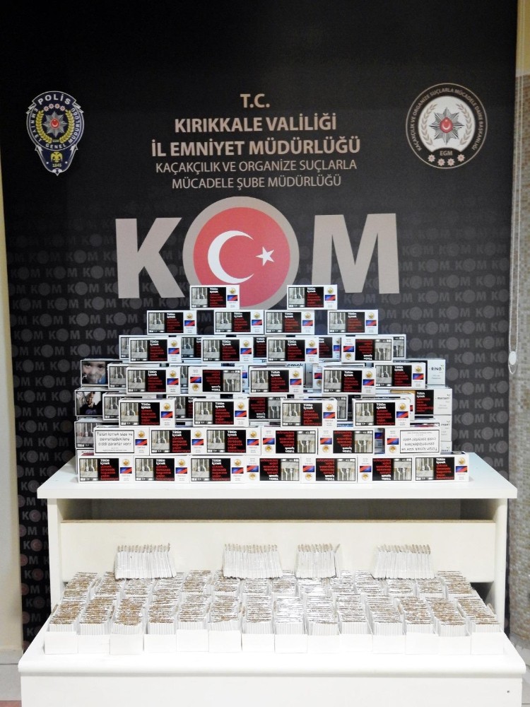 Kırıkkale’de kaçak tütün operasyonu: 29 bin 500 makaron ele geçirildi