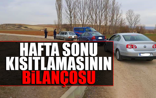 Kırıkkale’de hafta sonu kısıtlamasının bilançosu