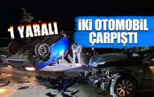 Kırıkkale’de iki otomobil çarpıştı: 1 yaralı