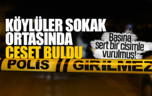 Köylüler sokak ortasında ceset buldu