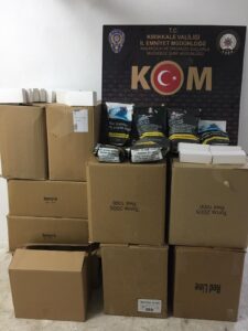 Kırıkkale’de ‘kaçak tütün’ operasyonu: Binlerce makaron ele geçildi