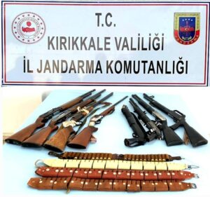 Kırıkkale’de kaçak silah operasyonu