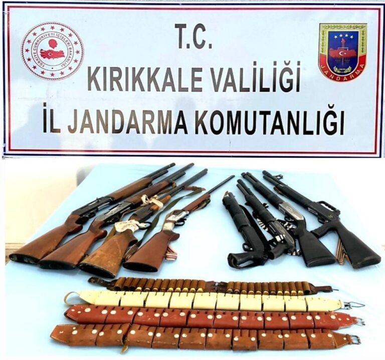Kırıkkale’de kaçak silah operasyonu