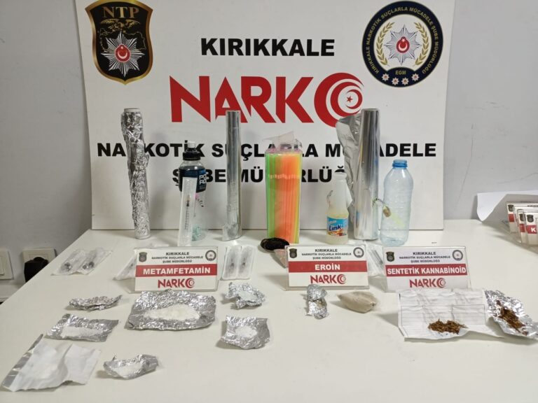 Kırıkkale’de uyuşturucu operasyonu: 4 gözaltı