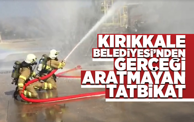 İtfaiyeden gerçeğini aratmayan tatbikat, yaralı kurtarıldı yangın söndürüldü