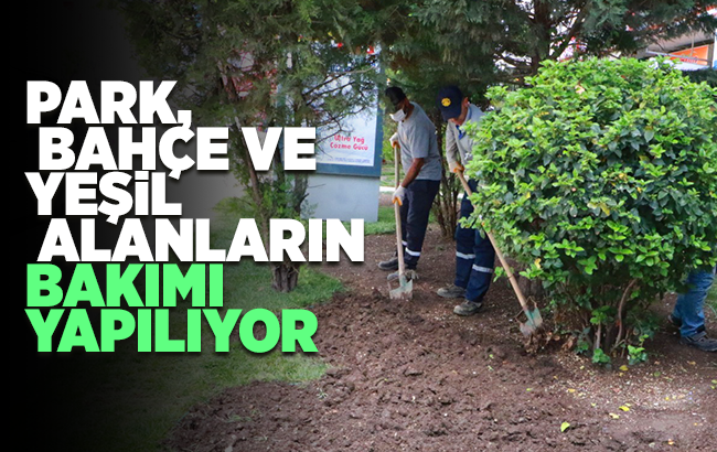 Kırıkkale’de park ve bahçelerin bakımı yapılıyor