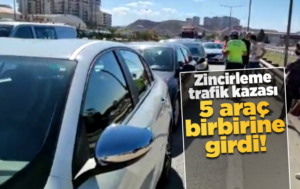 Kırıkkale’de zincirleme trafik kazası: 1 yaralı