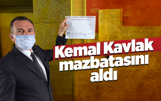 Gürler Mahallesi Muhtarı Kavlak, mazbatasını aldı