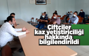 Karakeçili’de çiftçiler kaz yetiştiriciliği hakkında bilgilendirildi