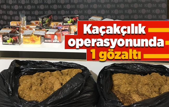 Kırıkkale’de kaçakçılık operasyonu: 1 gözaltı
