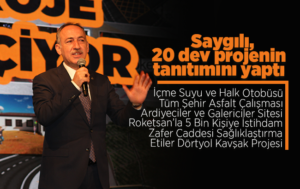 Saygılı, ‘20 dev projenin’ tanıtımı gerçekleştirdi!