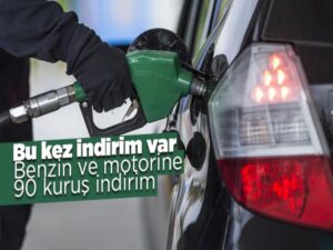 Benzin ve motorine 90 kuruş indirim