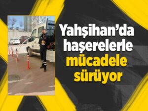 Yahşihan’da zararlı haşerelerle mücadele sürüyor