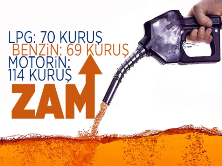 Benzin, motorin ve LPG’ye zam geldi