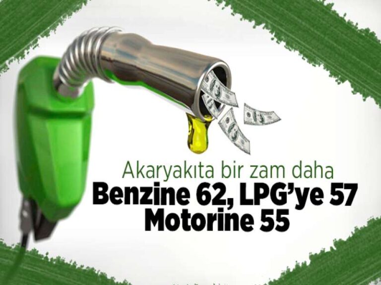 Benzin, motorin ve LPG’ye zam geldi