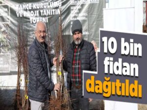 Çiftçilere 10 Bin Fidan Dağıtıldı