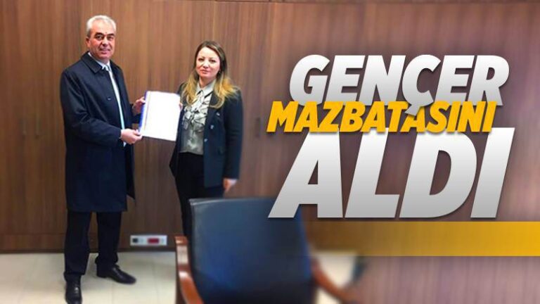 Gençer, mazbatasını aldı