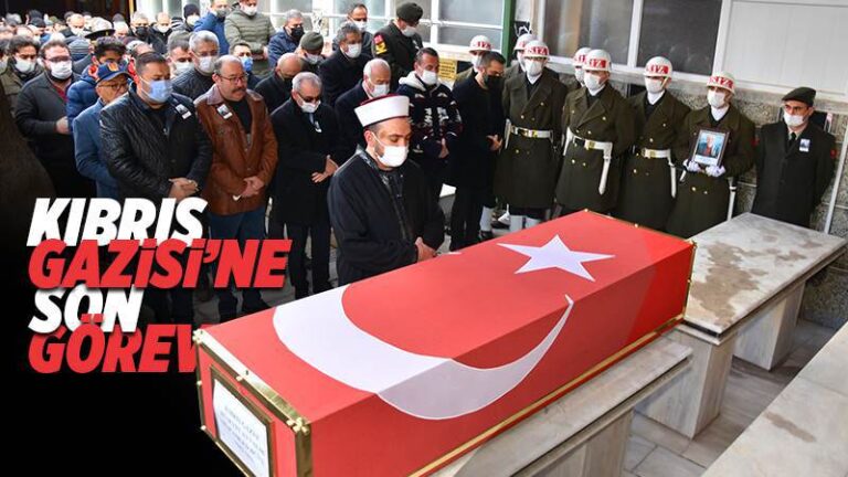 Kıbrıs gazisine son görev