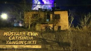 Kırıkkale’de evde çıkan yangında bir kişi dumandan etkilendi