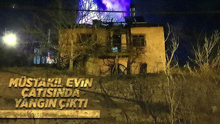 Kırıkkale’de evde çıkan yangında bir kişi dumandan etkilendi