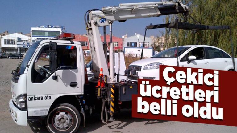 Araç çekici ücretleri belirlendi