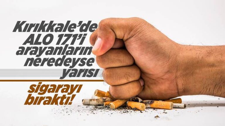 Kırıkkale’de 2021 yılında 618 kişi sigarayı bıraktı
