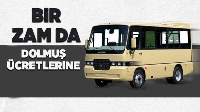 Minibüs ücretleri zamlandı