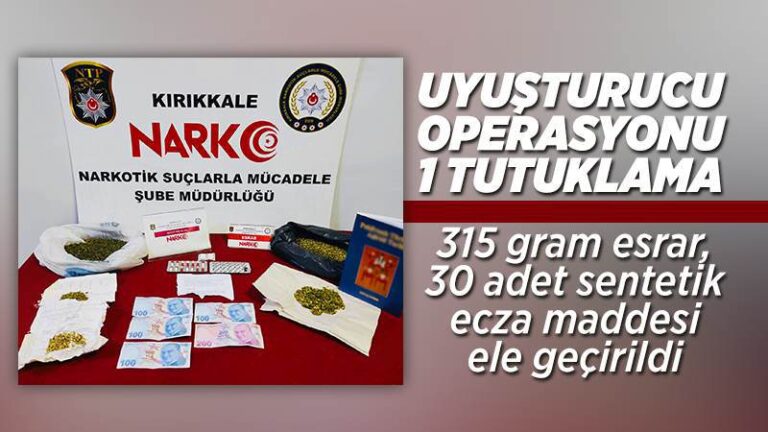 Uyuşturucu operasyonu: 1 tutuklama
