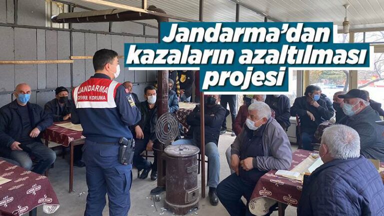 Jandarma’dan kazaların azaltılması projesi