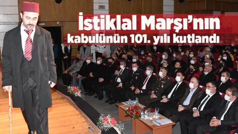 İstiklal Marşı’nın kabulünün 101. yılı kutlandı