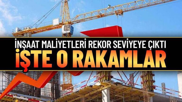 İnşaat maliyetleri artış gösterdi