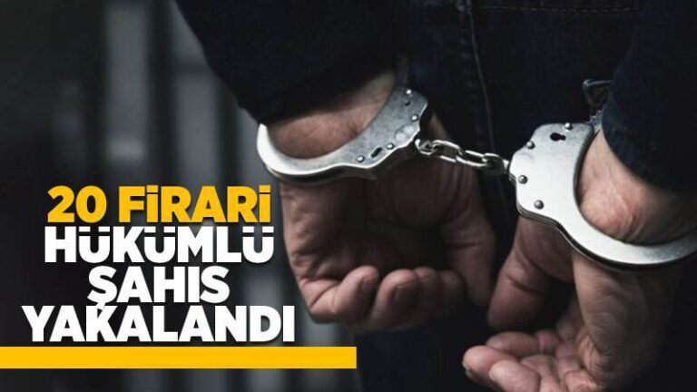 Kırıkkale’de firari 20 hükümlü şahıs yakalandı