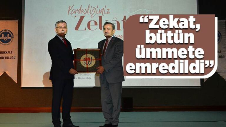 Zekat, bütün ümmete emredildi