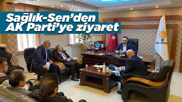Sağlık-Sen’den AK Parti’ye ziyaret