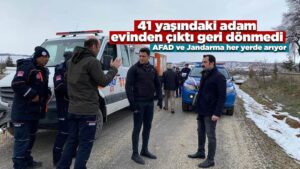 Kaybolan kişi için arama çalışması başlatıldı