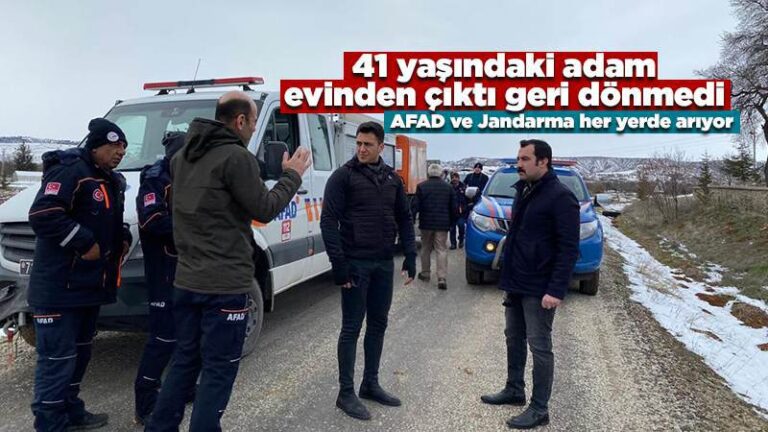 Kaybolan kişi için arama çalışması başlatıldı