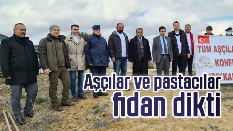 Aşçılar ve pastacılar fidan dikti