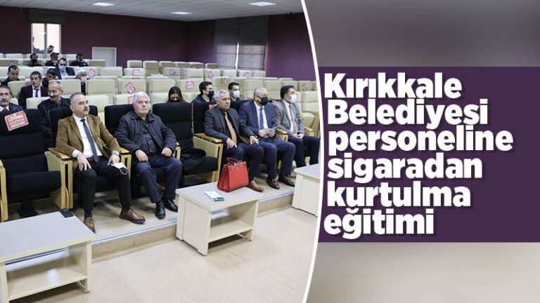 Belediye personeline sigaradan kurtulma eğitimi