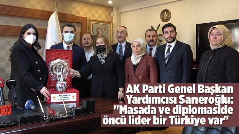 AK Parti Genel Başkan Yardımcısı Sarıeroğlu: “Masada ve diplomaside öncü lider bir Türkiye var”