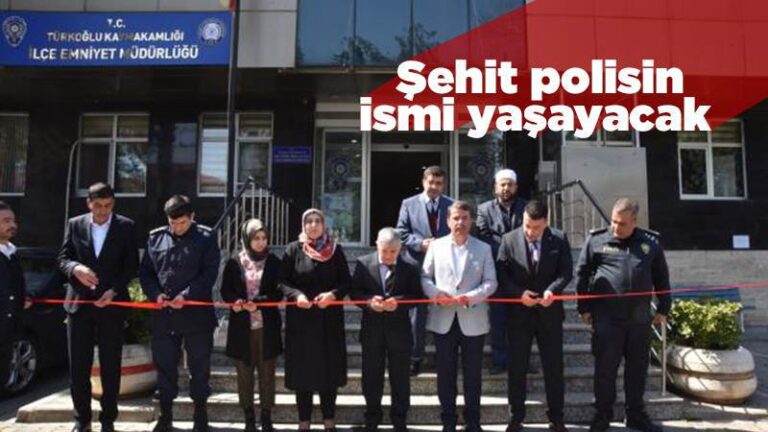 Şehit polisin ismi yaşayacak