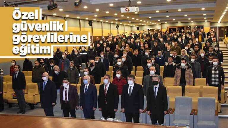 Özel güvenlik görevlilerine eğitim
