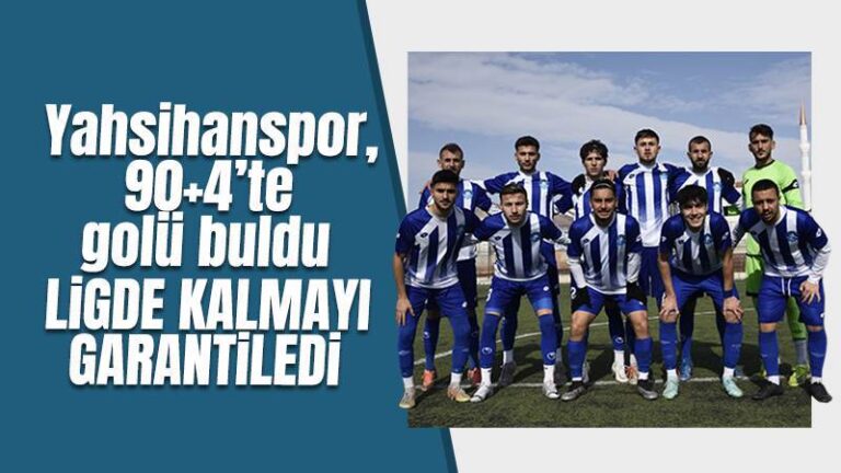 Yahşihanspor ligde kalmayı garantiledi