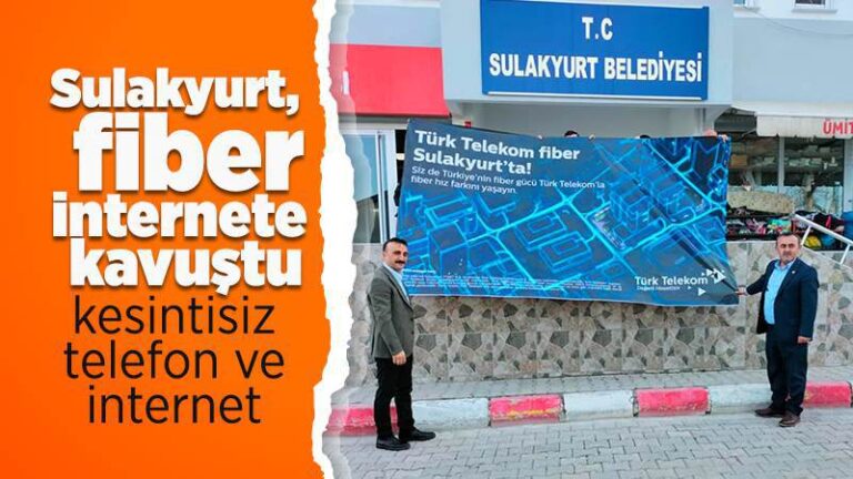Sulakyurt, fiber altyapıya kavuştu