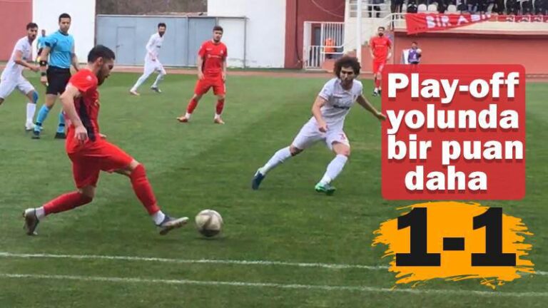 Şimşekler deplasmanda puanı paylaştı 1-1