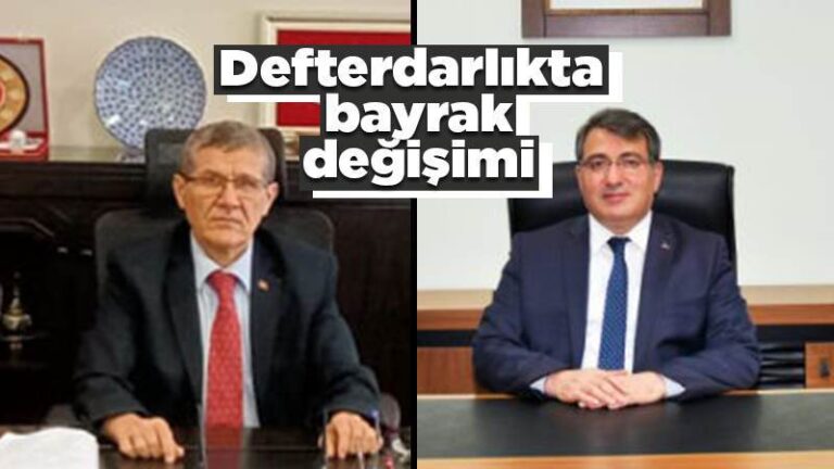 Defterdarlıkta bayrak değişimi